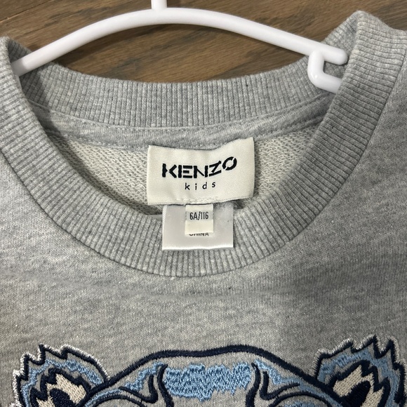 Authentic Kenzo girls grey tiger dress size 6 - Picture 2 of 2